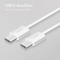 imoshion Braided USB-C-zu-USB-C-Kabel 60 W - 0,5 Meter - Weiß