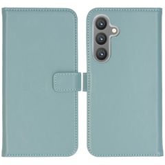 Selencia Echtleder Klapphülle Samsung Galaxy S24 Plus - Air Blue