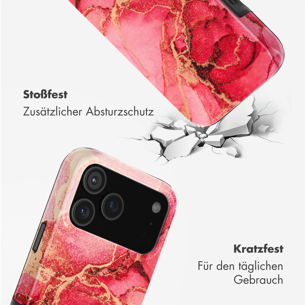 Selencia Vivid Rückabdeckung mit MagSafe Apple iPhone 17 Pro Max - Rosy Marble