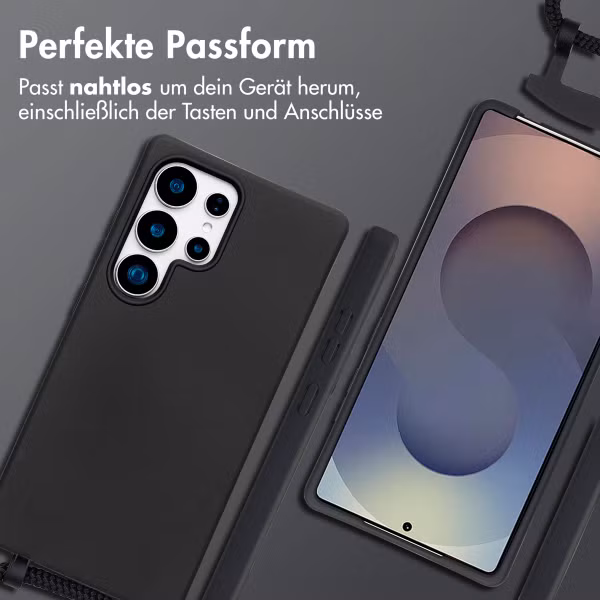 imoshion Color Backcover mit abnehmbarem Handykette und MagSafe Samsung Galaxy S25 Ultra - Schwarz