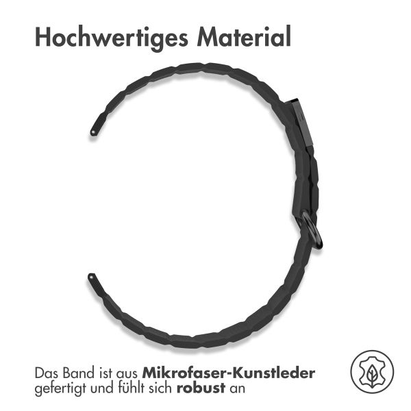 imoshion Magnetlederarmband -   Universelle 22 mm Anschluss - Schwarz