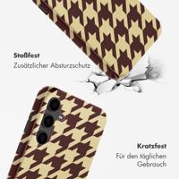 Selencia Vivid Back Cover Samsung Galaxy S24 FE - Pied-de-Poule