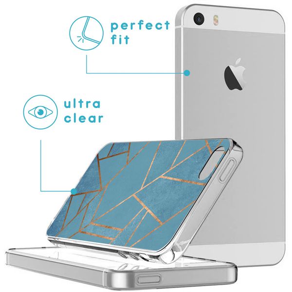 imoshion Design Hülle Apple iPhone SE (2016) / 5 / 5s - Blue Graphic