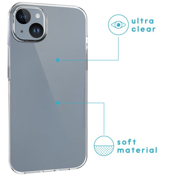 imoshion Gel Case für das iPhone 15 Plus - Transparent