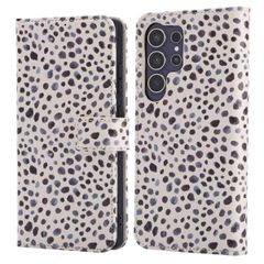 imoshion Design Klapphülle Samsung Galaxy S25 Ultra - Black And White Dots