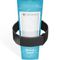 imoshion Magnetisches Milanaise Armband für das  Apple Watch Series 1 - 11 / SE / Ultra (44/45/46/49 mm) - Größe M - Schwarz