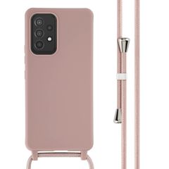 imoshion SilikonHülle mit Band Samsung Galaxy A53 - Sand Pink