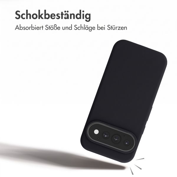 Accezz Liquid Silikoncase mit MagSafe Google Pixel 11 / 11 Pro / 10 / 10 Pro - Schwarz