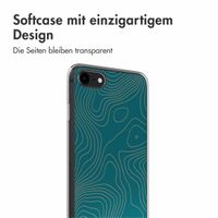 imoshion Design Hülle iPhone SE (2022 / 2020) / 8 / 7 - Topo Turquoise