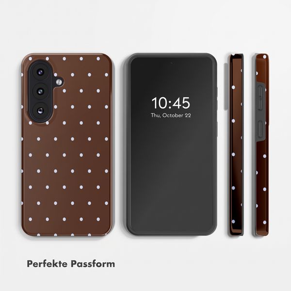 Selencia Vivid Rückabdeckung mit MagSafe Samsung Galaxy S26 FE - Happy Dots Chocolate