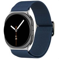 imoshion Elastisches Nylonarmband für das Samsung Galaxy Watch 8 (Classic) - 40 / 44 / 46mm - Dunkelblau