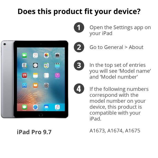 Displayschutz aus gehärtetem Glas für iPad Pro 9.7 (2016)