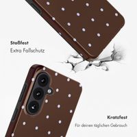 Selencia Vivid Rückabdeckung mit MagSafe Samsung Galaxy S26 FE - Happy Dots Chocolate