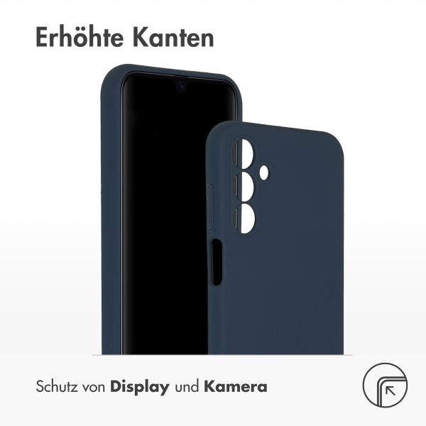 Accezz Liquid Silikoncase für das Samsung Galaxy A15 (5G/4G) - Dunkelblau