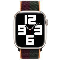 Apple Sport Loop Armband für das  Apple Watch Series 1 t/m 9 / SE (38/40/41 mm) | Series 10 / 11 (42 mm) - Dark Cherry/Forest Green