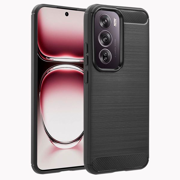 imoshion Brushed Back Cover für das Oppo Reno 12 Pro - Schwarz