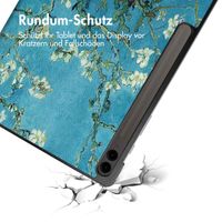 imoshion Design Trifold Klapphülle für das Samsung Tab S10 Plus / Tab S9 Plus / Tab S9 FE Plus - Green Plant