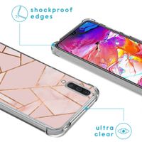 imoshion Design Hülle mit Band Samsung Galaxy A70 - Pink Graphic