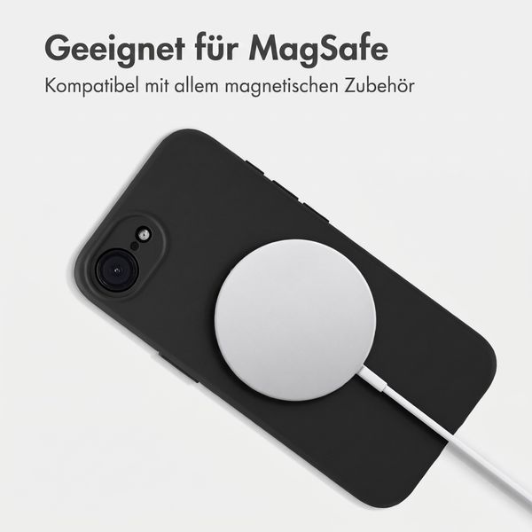 Accezz Grip Backcover mit MagSafe Apple iPhone 17e / 16e - Schwarz