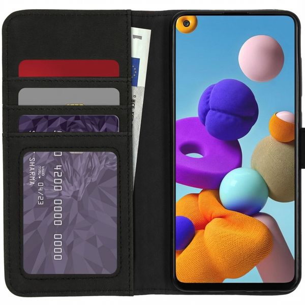 imoshion Luxuriöse Klapphülle Samsung Galaxy A21s - Dunkelblau