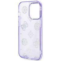 Guess Peony Glitter Back Cover für das iPhone 14 Pro Max - Violett