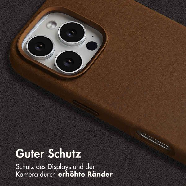 Accezz Vintage Leather Magsafe Backcover Apple iPhone 16 Pro - Tabacco Cognac