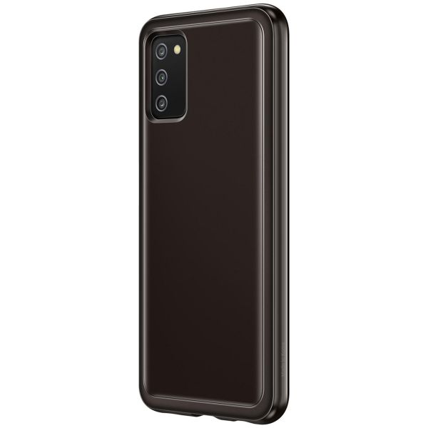 Samsung Original Silicone Clear Cover für das Galaxy A03s - Schwarz