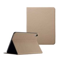 Selencia Riva Klapphülle Apple iPad 11 (2025) 11 Zoll A16 / iPad 10 (2022) 10.9 Zoll - Beige