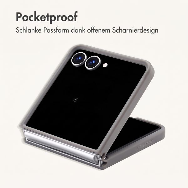 imoshion Color Guard Back Cover mit MagSafe Samsung Galaxy Z Flip 8 - Grau