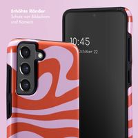 Selencia Vivid Back Cover Samsung Galaxy S21 FE - Dream Swirl Pink