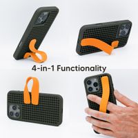 Callbuddy Hülle mit Strap Apple iPhone 16 Pro Max - Camo Orange