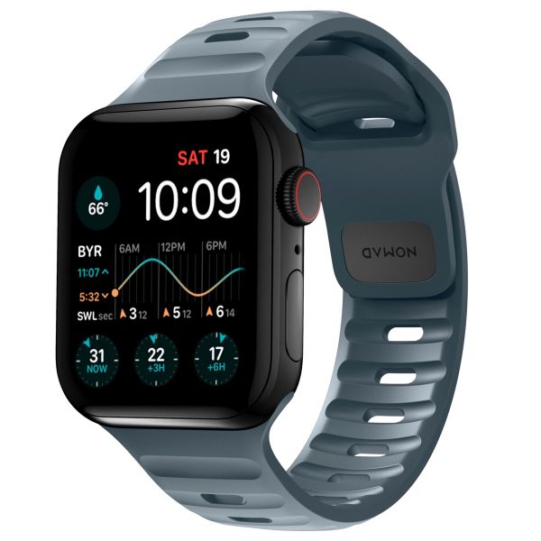 Nomad Sport Band FKM für die Apple Watch Series 1 bis 9 / SE (38/40/41 mm) | Series 10 (42 mm) - Marine Blue