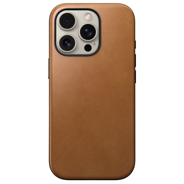 Nomad Modern Leather Case für das iPhone 16 Pro - English Tan