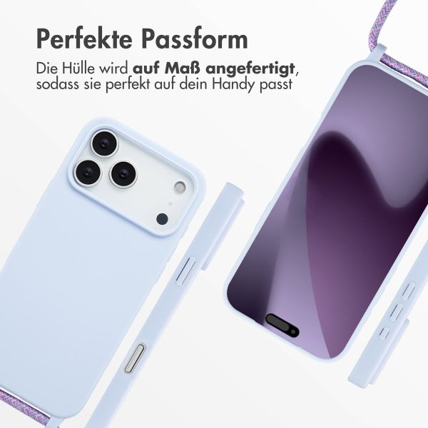 imoshion SilikonHülle mit Band Apple iPhone 17 Pro Max - Violett