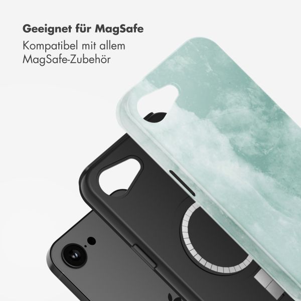 Selencia Vivid Rückabdeckung mit MagSafe Apple iPhone 16e - Marble Grayed Jade