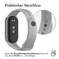 imoshion Silikon Sportarmband für Xiaomi Smart Band 8 / 9 - Grau