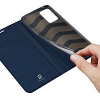 Dux Ducis Slim TPU Klapphülle für das Oppo Reno 6 5G - Dunkelblau