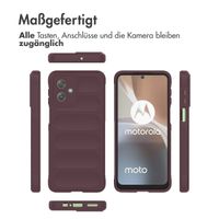 imoshion EasyGrip Back Cover für das Motorola Moto G54 - Aubergine