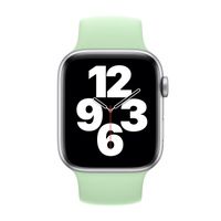 Apple Silikon Solo Loop für  Apple Watch Series 1 - 9 / SE (38/40/41 mm) | Series 10 / 11 (42 mm) - Größe 6 - Pistachio