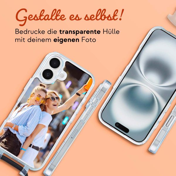 Gestalte deine eigene MagSafe Hülle mit abnehmbarem Band Apple iPhone 16 - Transparent