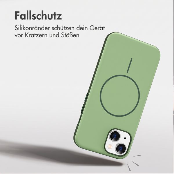 imoshion Color Backcover mit Thin MagSafe Ring Apple iPhone 14 / 13 - Dunkelgrün