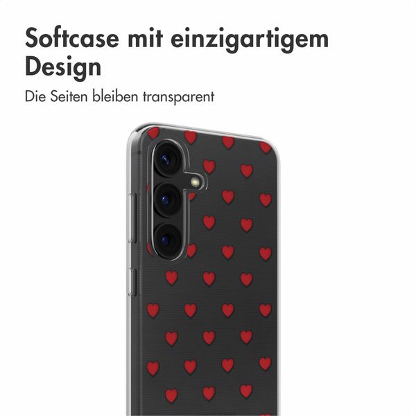 imoshion Design Hülle Samsung Galaxy S24 - Red Hearts