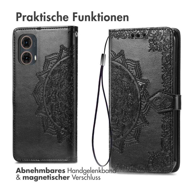 imoshion Mandala Klapphülle Motorola Moto G85 - Schwarz