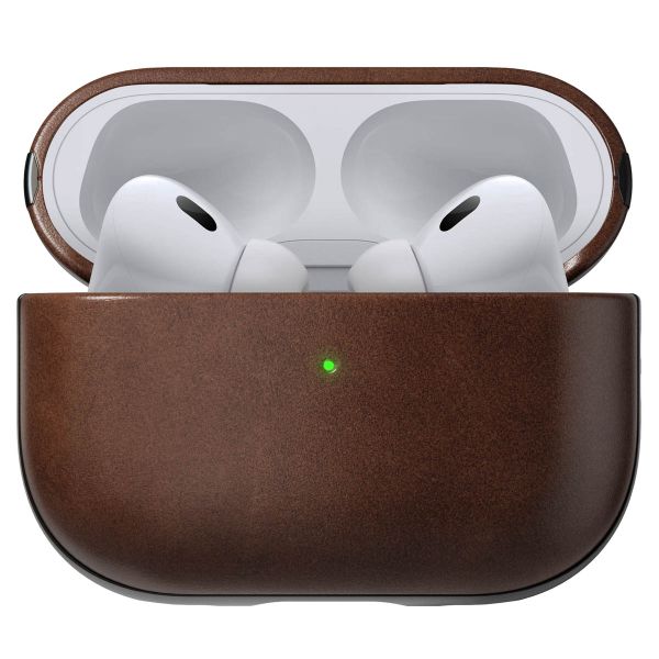 Nomad Horween Leather Case für das Apple AirPods Pro 2 - Rustic Brown