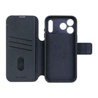 Decoded 2 in 1 Leather Klapphülle MagSafe Apple iPhone 17 Pro - Navy Shadow