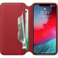 Apple Leather Folio Klapphülle Rot für das iPhone Xs Max