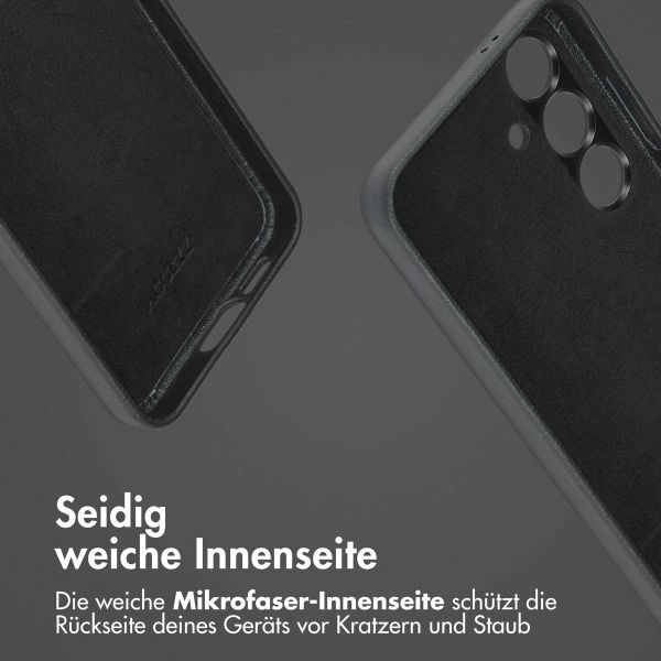 Accezz 2-in-1 Klapphülle aus Leder mit MagSafe Samsung Galaxy S24 - Onyx Black