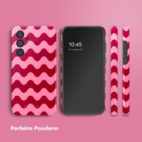 Selencia Vivid Tough Back Cover für das Samsung Galaxy A35 - Wave Vibes Lipstick