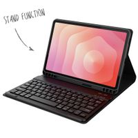 Accezz Bluetooth Keyboard Klapphülle Samsung Galaxy Tab S11 - QWERTY - Schwarz