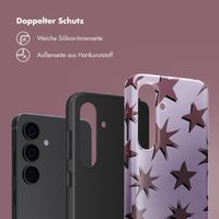 Selencia Vivid Back Cover Samsung Galaxy S24 - Stars Plum Lilac
